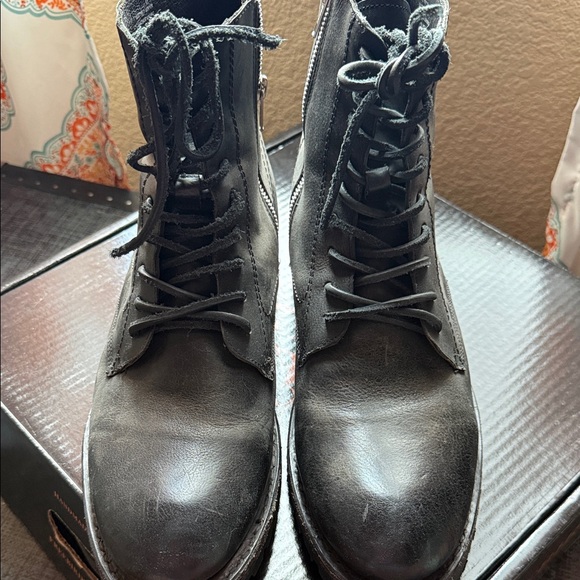 Freebird by Steven Dark Leather Boots main image 4